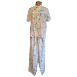 Vintage Sleepwear by Dach Floral Pajama Set
